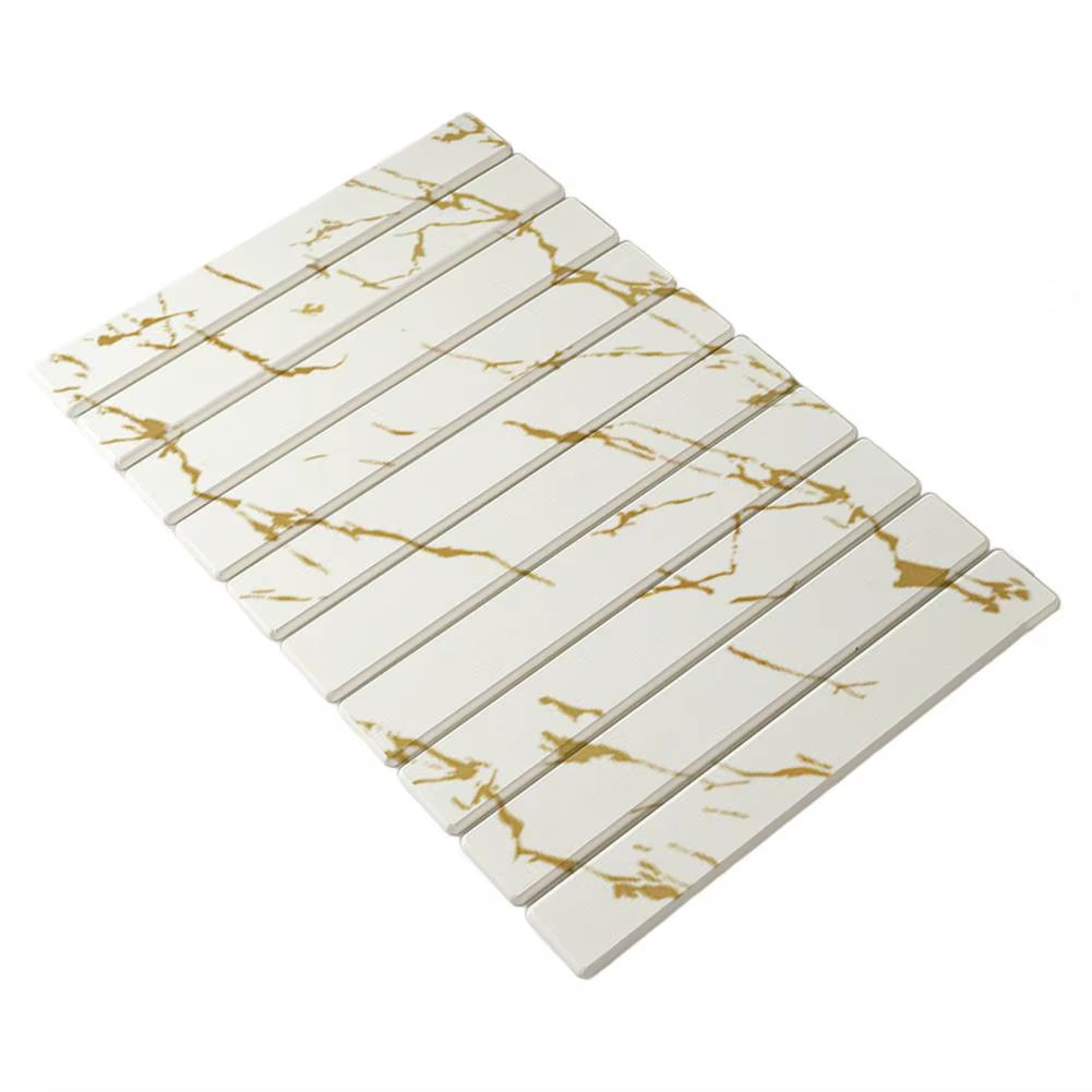 Stone Drying Mat for Kitchen Counter Foldable Diatomaceous Earth Dry Pad Absorbent Bath Mat Quick Dry Dishes Cups Drying Mat