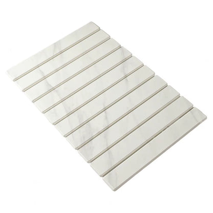 Stone Drying Mat for Kitchen Counter Foldable Diatomaceous Earth Dry Pad Absorbent Bath Mat Quick Dry Dishes Cups Drying Mat